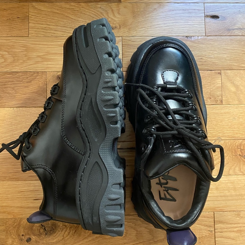 EYTYS BLACK ANGEL SNEAKERS (LEATHER)